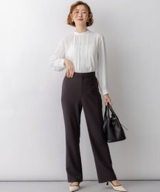 23区 【先行予約】バックサテンアムンゼン フロントタックブラウス