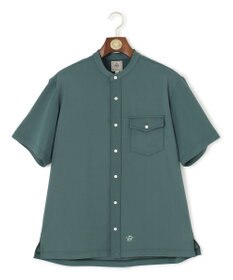 J.PRESS MEN 驚異的な機能性！【接触冷感 / UVカット / ストレッチ / 高通気性 / 防シワ】【MECHANICAL】ジャージーバンドカラー シャツ グリーン系