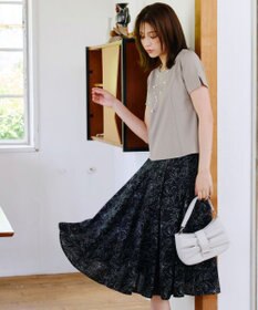 Tiaclasse 【UVカット・吸水速乾】 “きれい見え” パネルラインカットソートップス