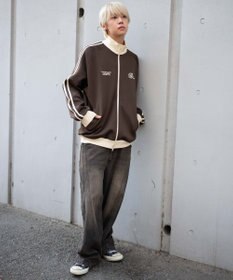 WEGO 【ユニセックスITEM/MLサイズ展開】ラグランライントラックジャケット