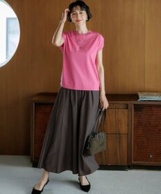23区 L レーヨンポリエステルストレッチ フレンチスリーブ ニット