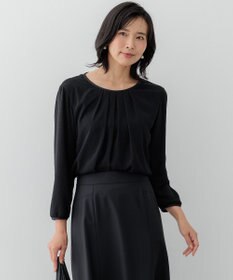 23区 【洗える】ドビードットシフォン ブラウス
