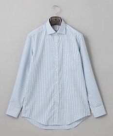 GOTAIRIKU 【形態安定】PREMIUMPLEATS_スモールワイドカラー 通年ドレスシャツ（チェック）