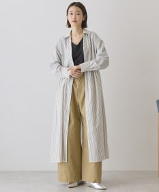 AMERICAN HOLIC 【イージーケア】ギャザーシャツワンピース