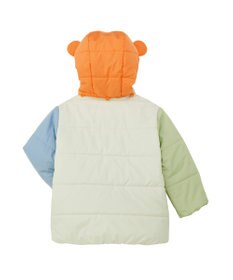 MIKI HOUSE HOT BISCUITS 【80-120cm】くまみみ付き 中綿ジャンパー