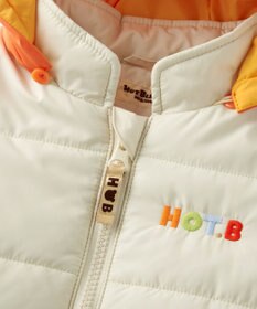 MIKI HOUSE HOT BISCUITS 【80-120cm】くまみみ付き 中綿ジャンパー