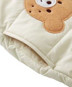 MIKI HOUSE HOT BISCUITS 【80-120cm】くまみみ付き 中綿ジャンパー