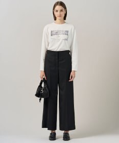 ICB L 【30th ANNIVERSARY】ヴィスコースウールツイル ワイドパンツ