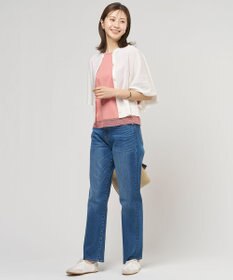 J.PRESS LADIES COTTON ACETATE DRY バタフライスリーブ カーディガン