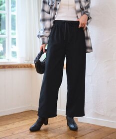 WEGO 【WEB限定/25年秋冬新作/ウエストゴム】裏ベロアワイドイージーパンツ