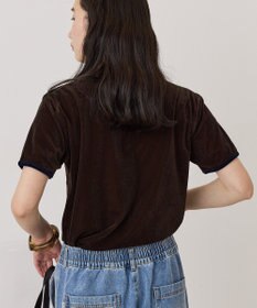 AMERICAN HOLIC シアーベロア配色プルオーバー