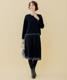 自由区 L 【ご好評につきWEBのみ新色追加/洗える/マルチウェイ】リバーシブルニット セットアップ