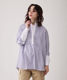 J.PRESS YORK STREET 【WOMEN】クレリックバンドドレス シャツ