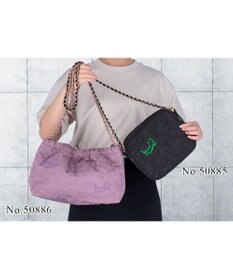 tsumori chisato CARRY なみねこししゅう ショルダーバッグ ミニボストン