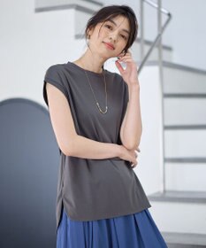 ANY 【汗ジミ防止加工】シルケットスムースノースリーブプルオーバー