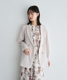 YECCA VECCA フラワー柄シアープリーツワンピース