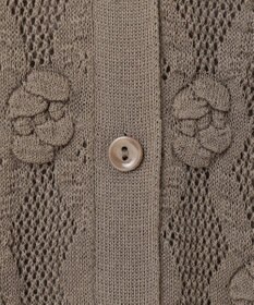自由区 【カトリエムブーケ】Motif de roses ローズモチーフカーディガン