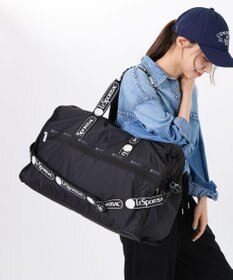 LeSportsac DELUXE LG WEEKENDER/ロゴジャカードブラック