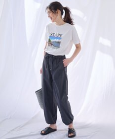 ANY L 【ウエストゴム】撥水ナイロンベイカーパンツ