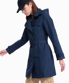 AIGLE GORE-TEX ゴアテックス 防風 防水 撥水 透湿 ダブルプレスト トレンチコート フード取り外し可