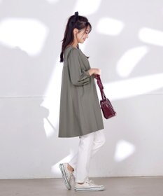 Tiaclasse 【洗える】大人可愛いバックフレアカットチュニック