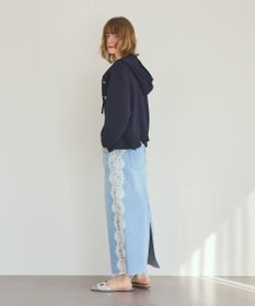 GRACE CONTINENTAL ニットフーディブルゾン