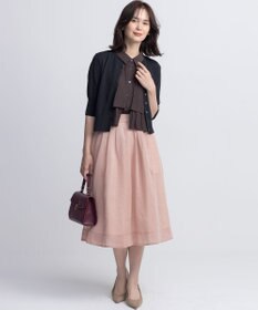 組曲 S 【入江未悠さんコラボ】ギャザーライトデシンティアード ブラウス