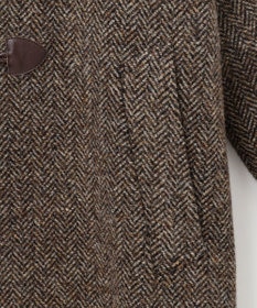 JOSEPH ABBOUD 【キングサイズ・軽量/シェットランドツィード/インポート素材】 シェットランドツィード ダッフルコート