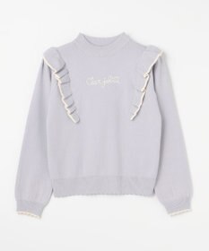 ANY KIDS 肩フリル しあわせタッチ ニット