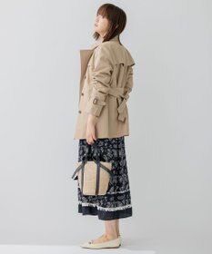 23区 コットンポリエステルギャバジン トレンチコート
