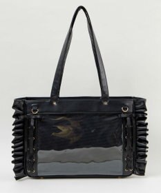 WEGO 【痛バ＆推し活グッズ】きらめきレースアップフリル痛バッグ