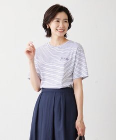 J.PRESS LADIES エンブロイダリー ロゴ Tシャツ
