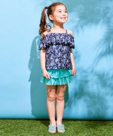 ANY KIDS 花柄×ドット柄 セパレート 水着