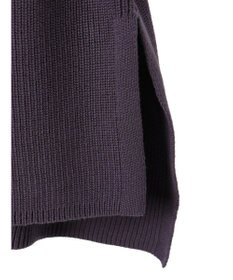 CRAFT STANDARD BOUTIQUE 【2点セット】洗える 60/2 14G片畦Vネックベスト+ロンTEE SET