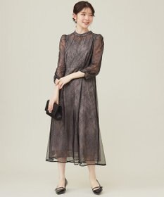 ANY SIS 【洗える】 ドットチュールレース ドレス