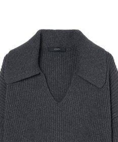 JOSEPH 【洗える】ニューカーディガンステッチオープンネックニット