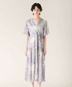 GRACE CONTINENTAL ペイズリーカシュクールワンピース