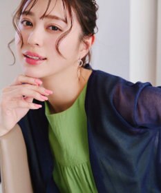 Tiaclasse シアーショートカーディガン