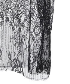 Green Parks 裾レースドッキングカットロゴチュニック