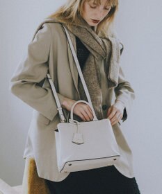 TOPKAPI 【TREASURE TOPKAPI】フロントステッチ レザーミニショルダーバッグ