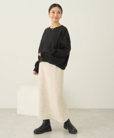 earth music&ecology ラメニットナロースカート