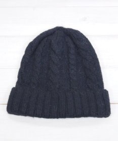 石田製帽 ベビーアルパカ　アラン編みワッチ