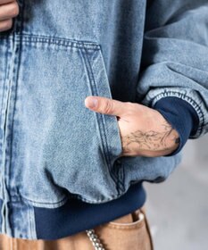 WEGO 【ユニセックス着用ITEM/MLサイズ展開】ワーカーズフードブルゾン