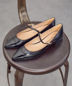 INTER-CHAUSSURES 【FABIO RUSCONI】ポインテッドトウメリージェーンパンプス
