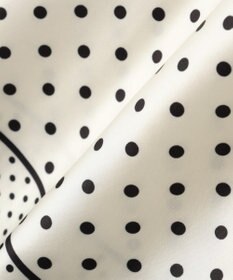 YECCA VECCA ドットパネル柄リボンブラウス