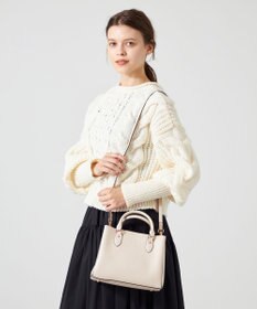 LA BAGAGERIE 【MONICA】スクエア2WAYハンドバッグ