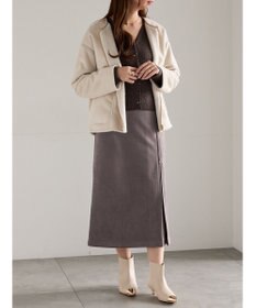 Te chichi スエードサイドZIPスカート