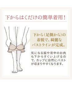 BRADELIS New York 【BRADELIS NewYork peace/ノンワイヤー】綿混トリプルキャッチFITブラ23 ブラデリス 補正 ブラジャー 接触冷感 ノンワイヤー DB123403