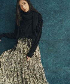 23区 ウールカシミヤ トライアングル ストール