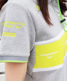 PW CIRCULUS 【WOMEN】【洗える】裏毛 ロゴ ポロ ワンピース ゴルフウェア レディース